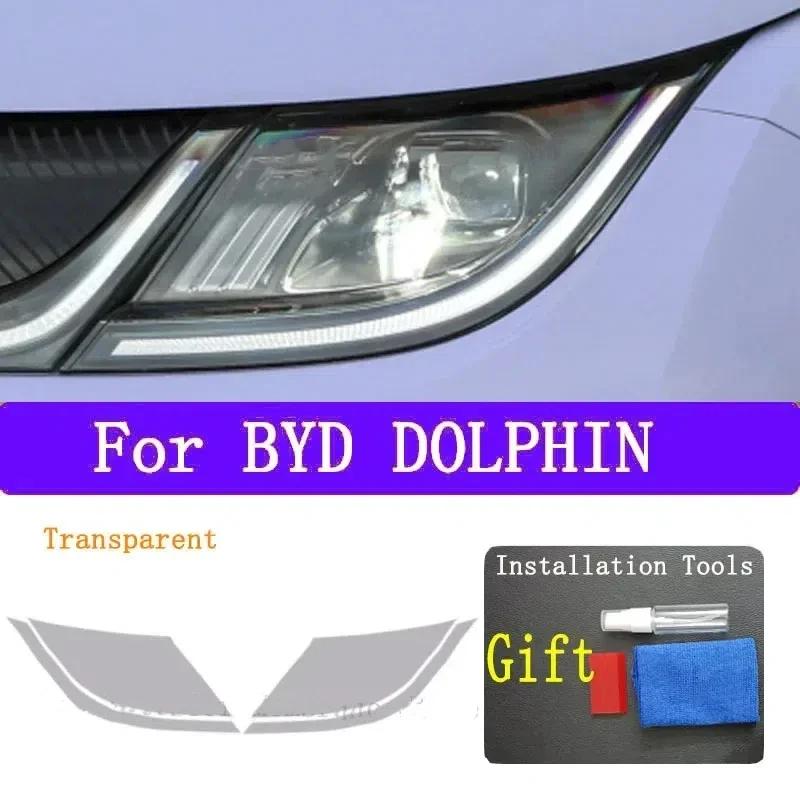 Pro BYD Dolphin EV Elektrický Auto Vnější Světlomet Ochranná fólie proti poškrábání TPU PPF Opravná fólie proti poškrábání Příslušenství