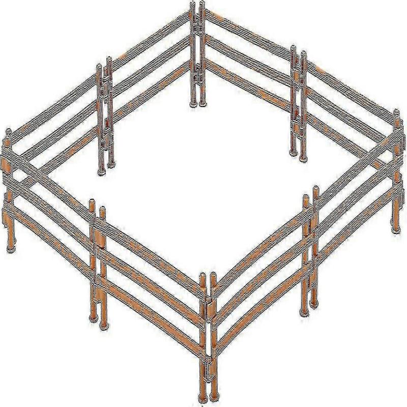 Plastic Farm Fence Toy Set 40Pcs for Horse Corral Barn Paddock Playset