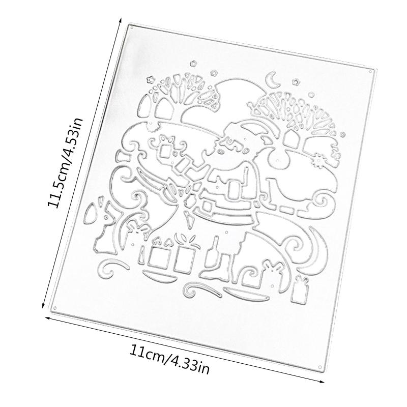 Christmas Santa Cutting Dies Handmade Crafts DIY Scrapbooking Embossing Supplies for Children Kids Girls Boys