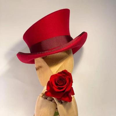 Sombrero Fedora de Lana Pura con Decoración de Cinta