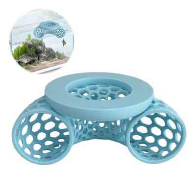 Yousheng Floating Betta Tunnel 3D Printed Hollow Betta Small Fish Shrimp Habitat Cave Hide Toy Enrichment Aquarium Decoration Fish Tanks Accessories