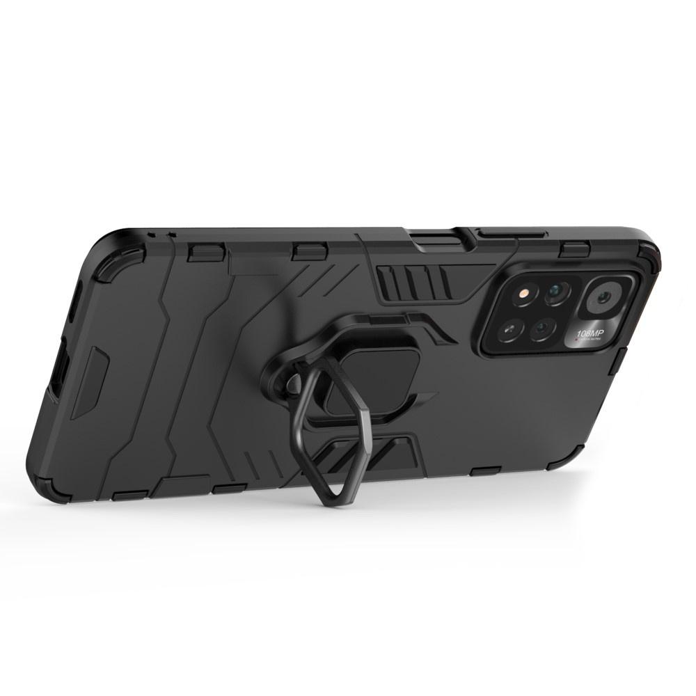 Case for Xiaomi Poco M4 Pro 5G / Redmi Note 11S 5G, Kickstand Ring, Black