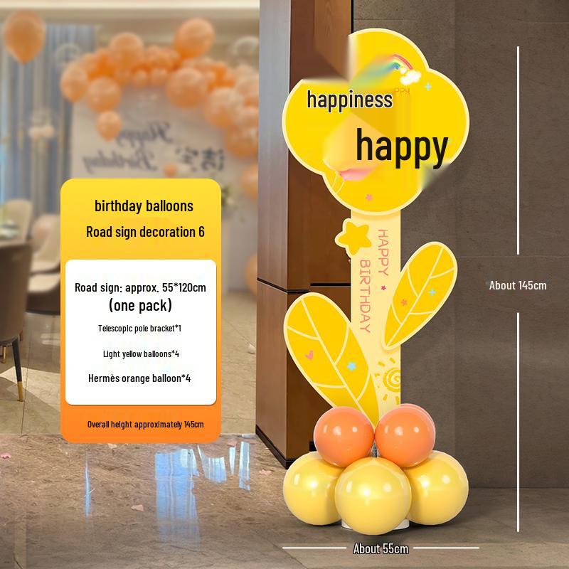 Birthday Welcome Sign & Balloon Decoration for 10-12 Year Olds, Customizable KT Board