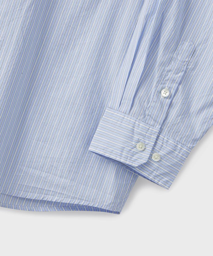 Beulaendideu Glory Oversized Stripe Shirt [Sky Blue]