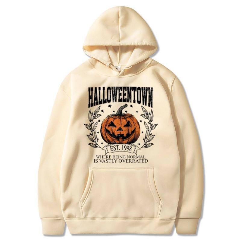 Halloween Town 1998 Retro Halloween Sweatshirt Pumpkin Autumn Party Trendy Sweatshirt Men Womnen Fleece Hoodies