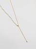 Sosoo Half Pearl N Chain Long Necklace