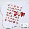 Lion Dance Embossed Nail Stickers - Chinese Style, Year of the Snake New Year Decals