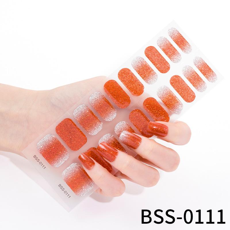 Gel Manicure Stickers Semi-cured Gel Nail Stickers Nail Polish Glue Manicure Stickers