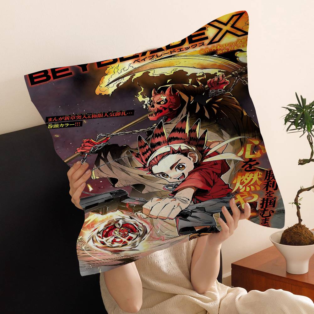 

Аніме B-Beyblade X Вінтажна персоналізована наволочка Дитяча спальня Декор для дикої вечірки Наволочка Подарунок на день народження Дитини 30cmx30cm