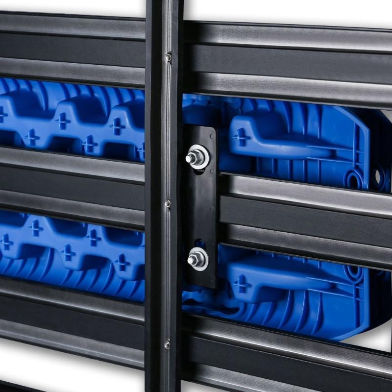 Universal Track Mounting Pins Base Plates Kits For Traction Boards Recovery Tracks with 4.72"-6.69" Hole Spacing