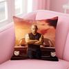 Film FFast  Furious Cushion Cover Pillow Case Ultra Soft Skin Friendly Fabric Cloud Like Comfort  Concealed Zipper