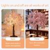 LED Cherry Blossom Tree Lamp - Christmas and Festival Decoration, Desk Lamp for Bedroom Atmosphere, Luminous Flower Ornament.