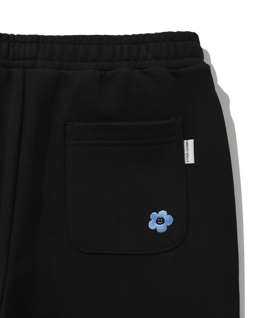 WACKY WILLY Women'S Straight Fit String Sweatpants Black