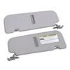 1 Pair Sun Visor 85210‑2V130‑TX Sturdy Grey Sun Shielding Visor Board with Makeup Mirror for Veloste