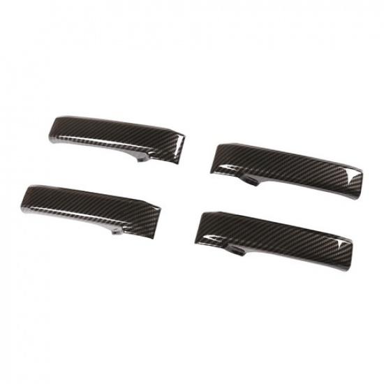 ABS Carbon Fiber Interior Door Handle Trim For Land Cruiser LC200 J200 08-22