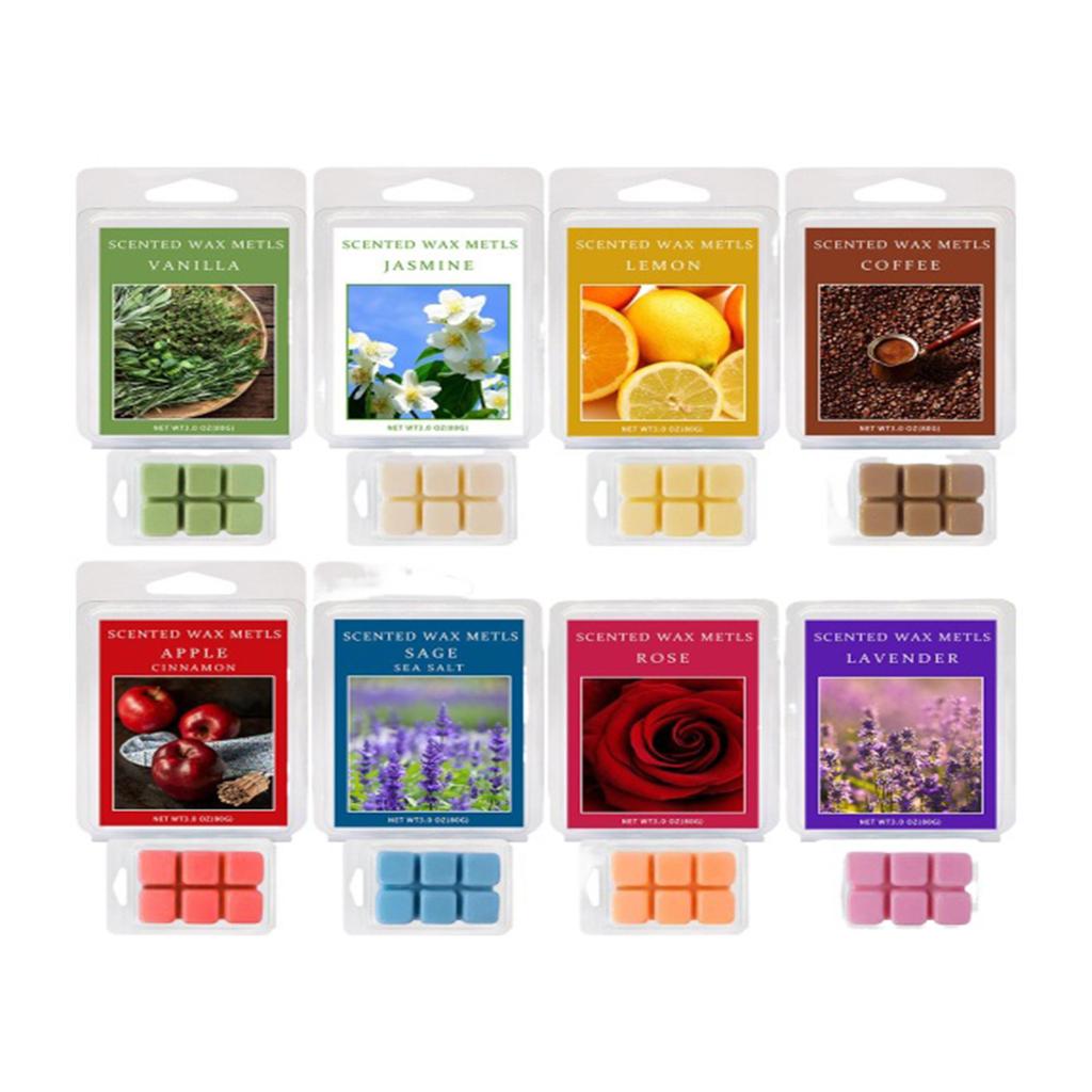 Scented Wax Melts, Strong Scented Soy Wax Cubes For, Wax Melts Wax Cubes, Lemon, Lavender, Sea , Sandalwood, Coffee