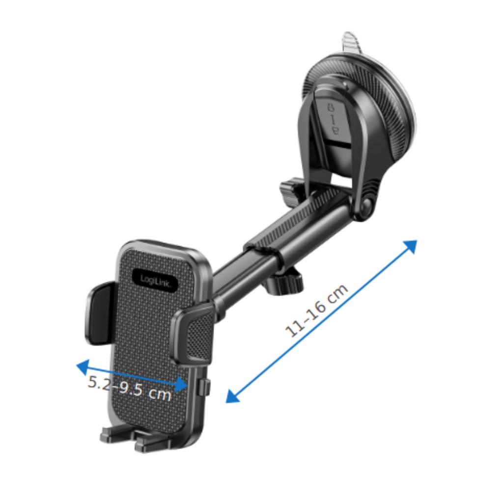 Phone Holder for Car Strong Suction Cup Windshield Dashboard Cockpit Adjustable 360° 4-7