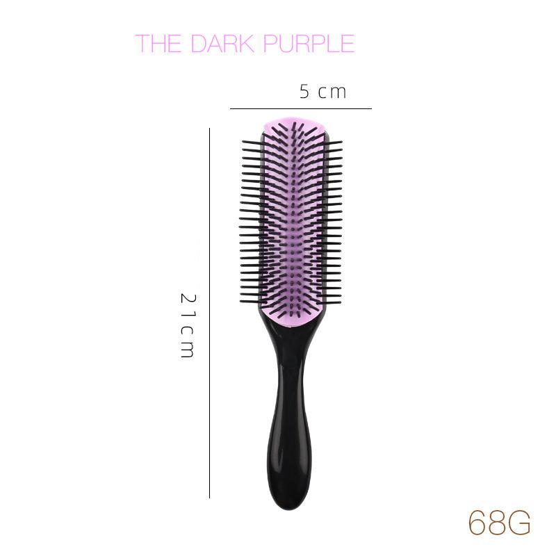 Nylon Needle 9-row Styling Brush,used for Separating and Shaping Curly Hair, Blow Drying Styling For Hair Accessories