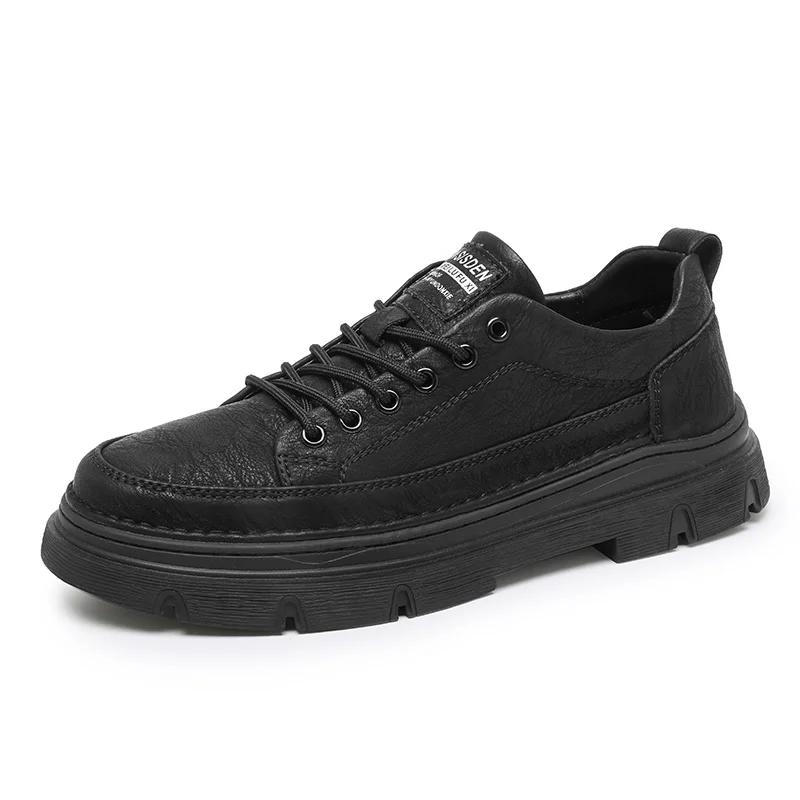 Fashion Luxury Brand Male Oxfords Footwear Lace-Up Classic Men Shoe Wedding Leather Fashion Business Shoes Men All-match Zapatillas Male