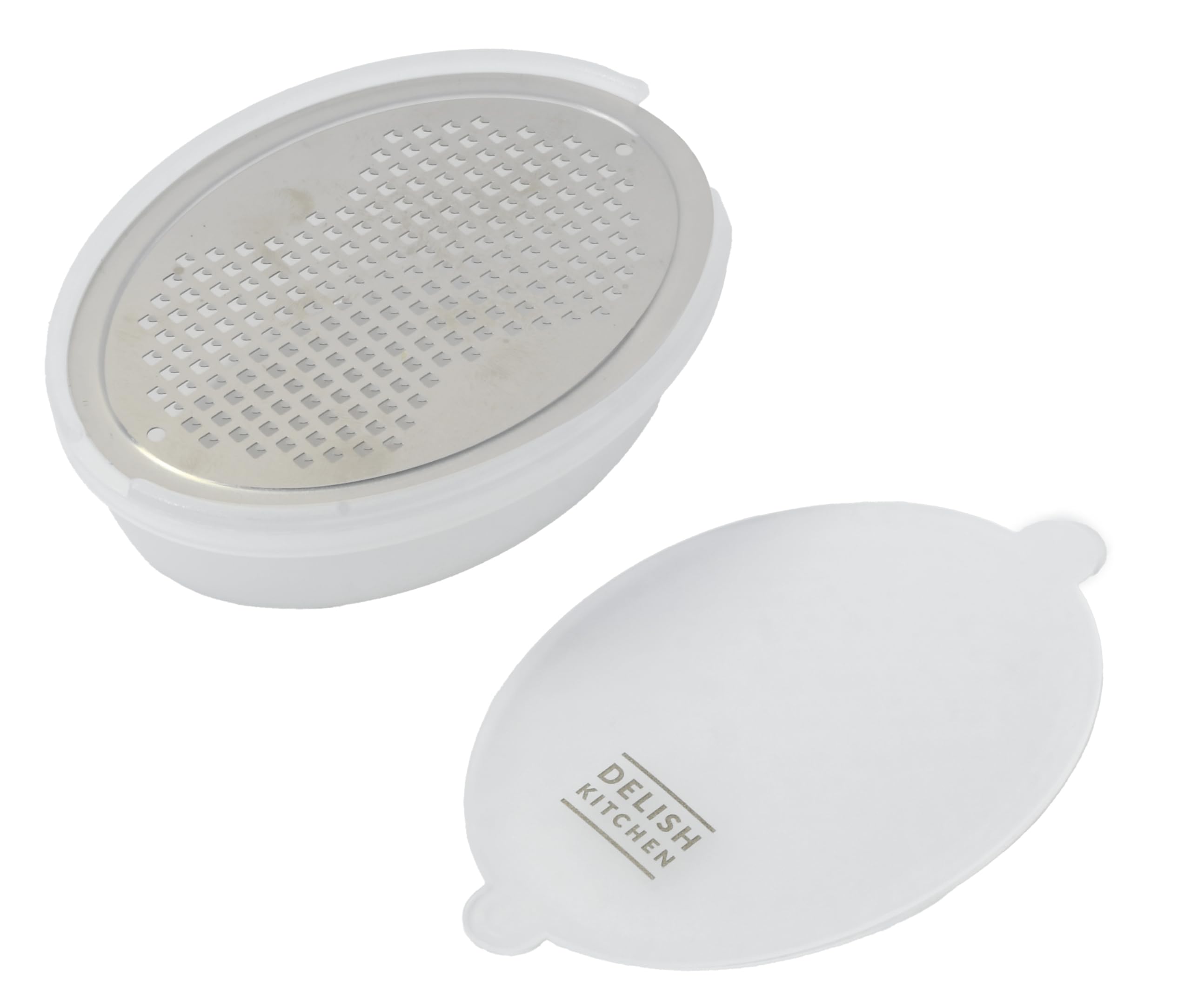 Delish Kitchen Pearl Metal Spice Compact Etched Grater, Grater, CC-1792