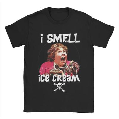 I Smell Ice Cream Chunk Goonies Men T Shirts Creative Tee Shirt Short Sleeve Crew Neck T-Shirt Pure Cotton 4XL  Tops