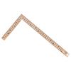 Niigata Seiki Golden Eagle Golden Curved Thick and (Niigataseiki) Ruler, Wide, 30cm, PGMT-30CKD