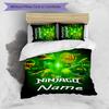 3pcs Custom Name Cartoon Lego Ninjago Bedding Set Duvet Cover Closure Includes 1 Duvet Cover & 2 Pillowcases for All Seasons Bedroom Decor