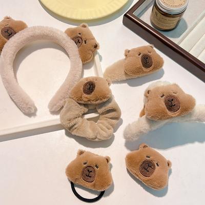 Accessoires pour cheveux Capybara élastiques Pince à cheveux dessin animé Nouvelle épingle à cheveux Femmes