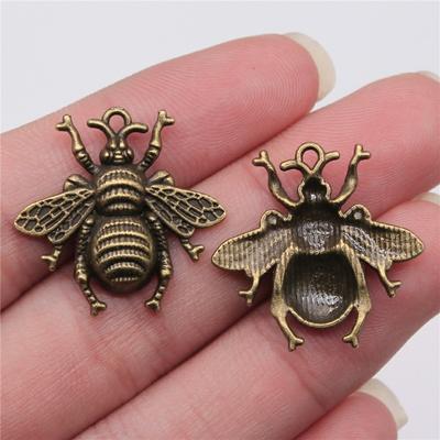 20 ks 21*20*3mm Starožitná barva starožitného bronzu Včelí přívěsky pro výrobu šperků