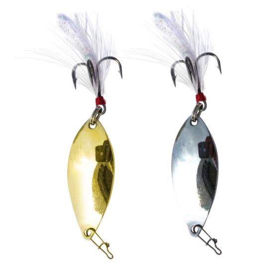 4.5cm Metal Mini Fishing Artificial Spoon Lure Wobbler Fish Swim Bait Tackle