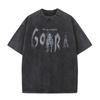 Gojira Tree of Life Vintage Acid Wash Double-Sided Graphic Oversized Black T-Shirt | Progressive Metal Band Fan Streetwear Merch Tee