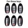 For Nissan Qashqai X-Trail T32 T31 Juke J10 J11 Kicks Tiida Pathfinder Note Soft Transparent Tpu Car Key Case Cover Shell Fob