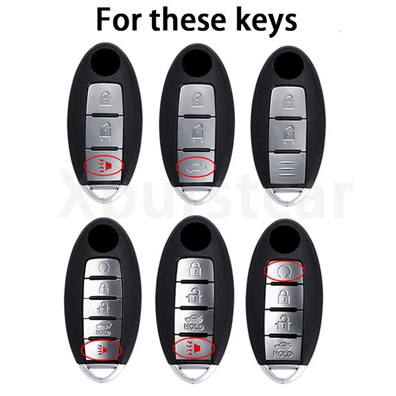 For Nissan Qashqai X-Trail T32 T31 Juke J10 J11 Kicks Tiida Pathfinder Note Soft Transparent Tpu Car Key Case Cover Shell Fob