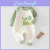 Baby Warm Fleece Baby Romper With Cartoon Animals Print Design For Winter And Autumn Newborns Baby Clothes