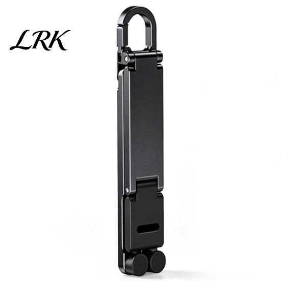 Easy Carry Phone Holder Mini Foldable Stand Keychain, Portable Cell for Hands Free Desk, Pocket Home Office Travel