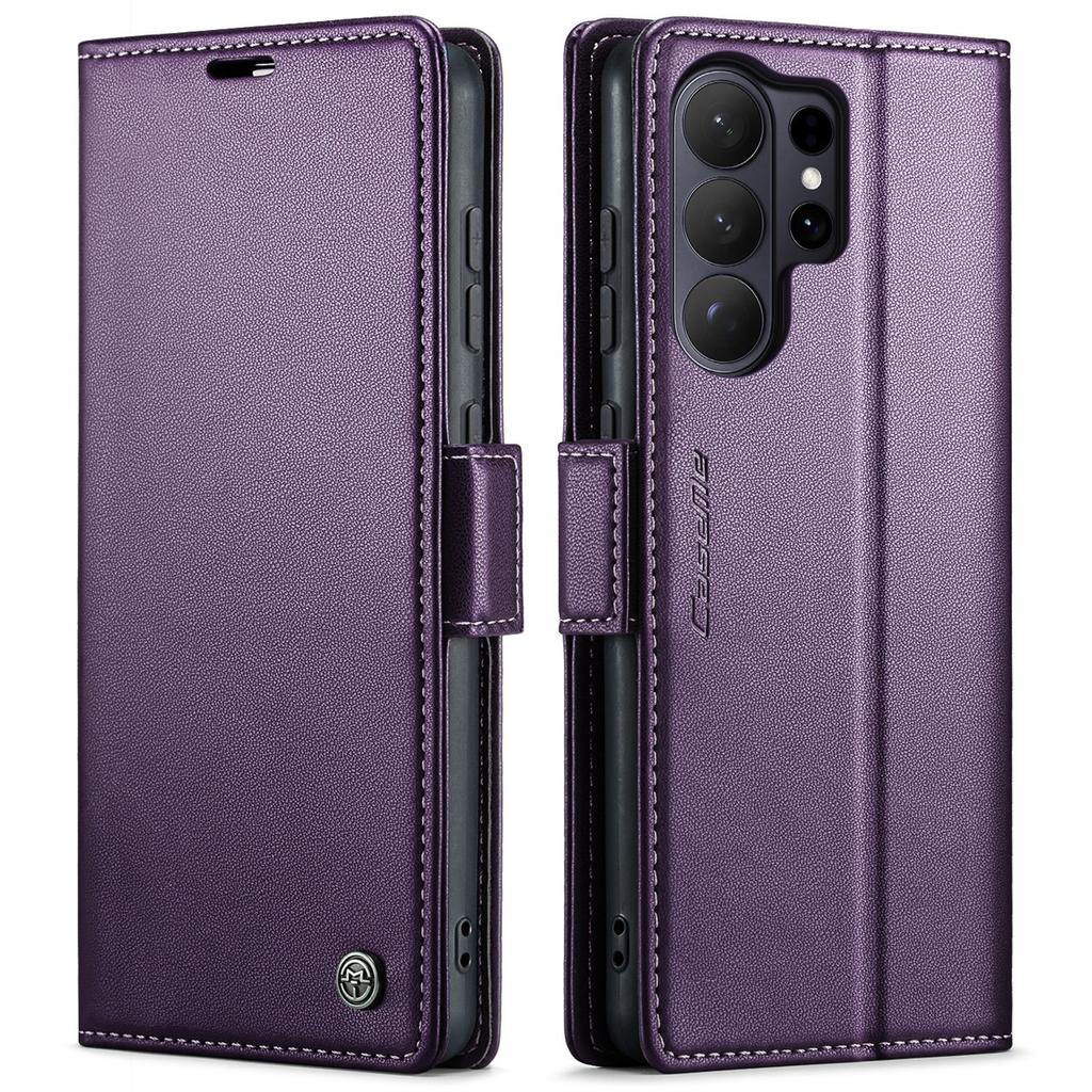Leather Flip Wallet Card Case For Samsung Galaxy S26 Ultra S25 Edge S24 S23 S22 Plus FE Magnetic Charging Drop Protection Cover
