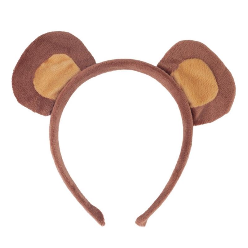 

Bear Costume Set Bear Ears Tail Bow Tie Animal Fancy Costume Kit Accessories for Kids Boys Girls Halloween Cosplay Props