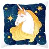 Nordic Unicorn Printed Peach Leather Velvet Pillowcase Cute Pink Horse Rainbow Cartoon Sofa Pillowcase