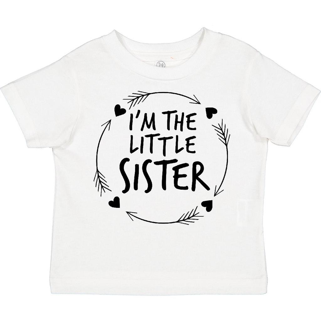 Inktastic I'm The Little Sister Toddler kids boys T-Shirt Siblings Sibling Family Girl New