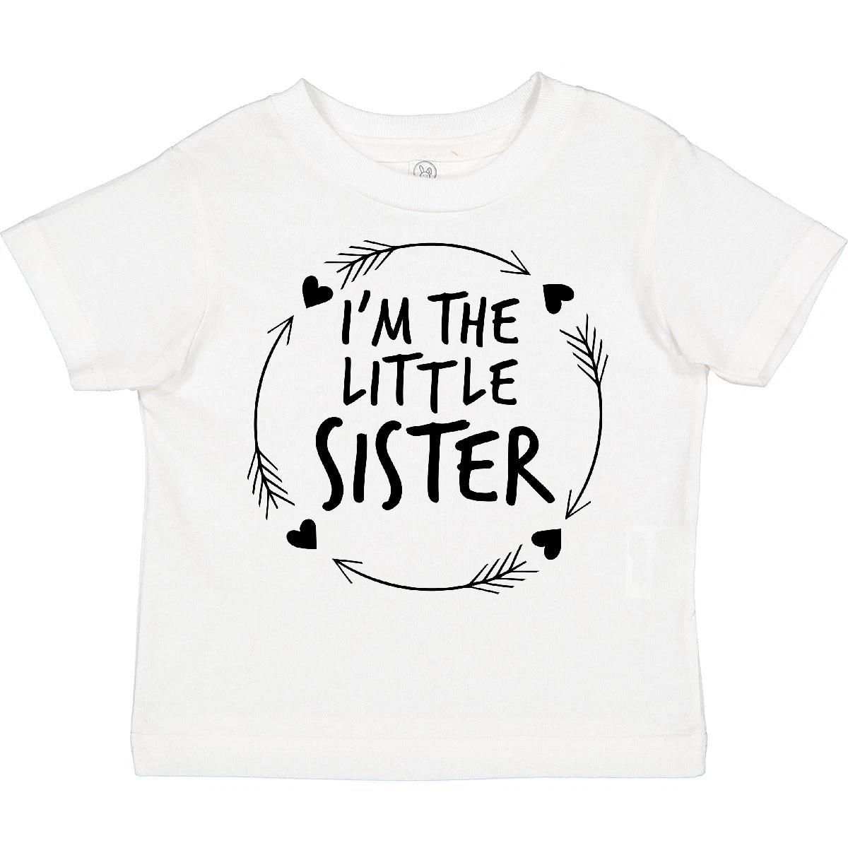 Inktastic I m The Little Sister Toddler kids boys T-Shirt Siblings Sibling Family Girl New 120