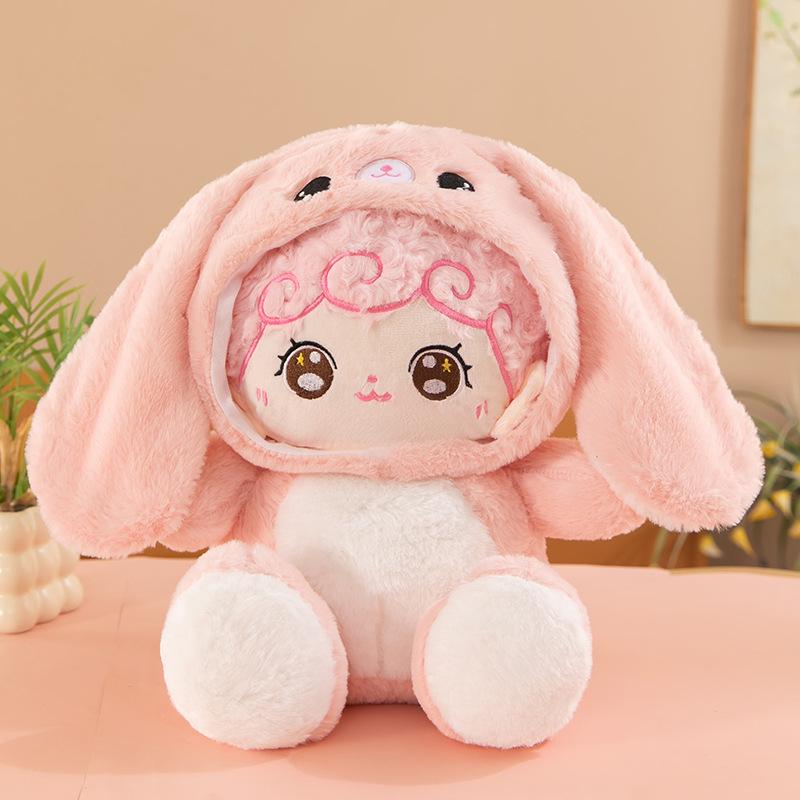 

Милий плюшевий капелюх-ведмедик і знімний набір ляльок - Дитячий плюшевий подарунок-трансформер 23 cm