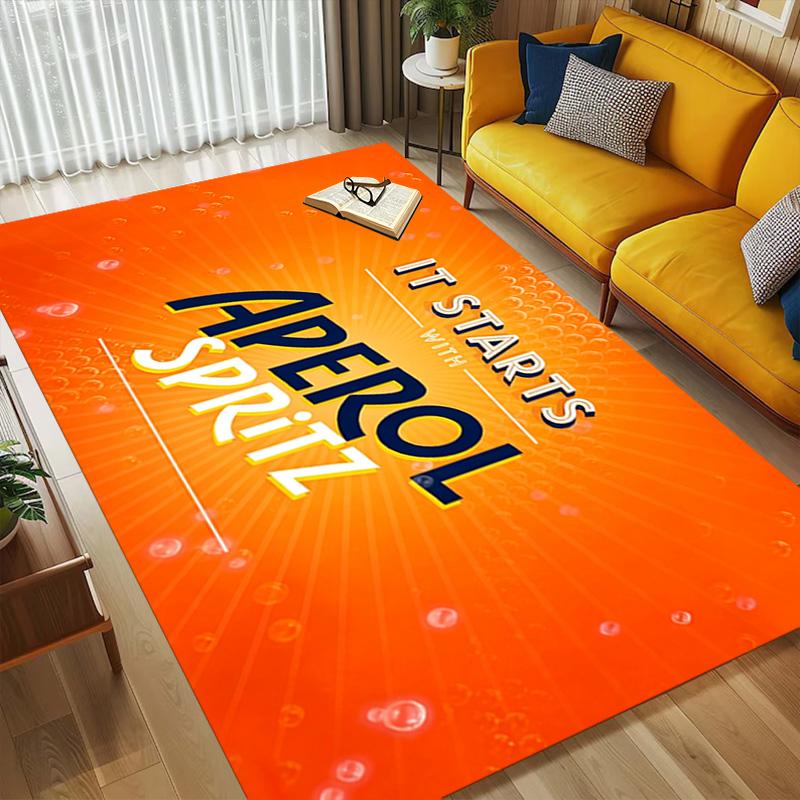 Aperol Spritz Living Room Nonslip Area Rug Soft Carpet For Bedroom Game Playroom Sofa Office Home Decor Doormat Christmas Gift C926118