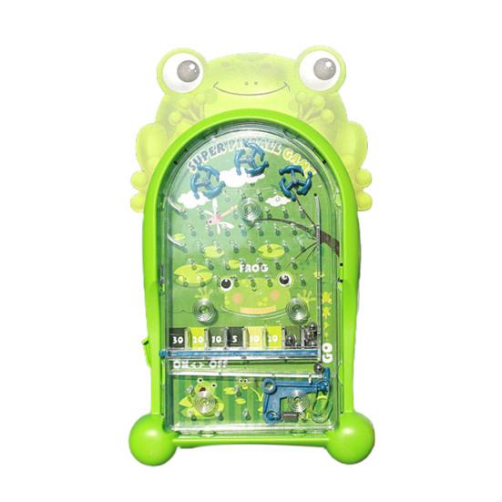 Pinball Game Classic Educational Toy Random Color Cute Animal Frog Shape Pinball Machine for Kids