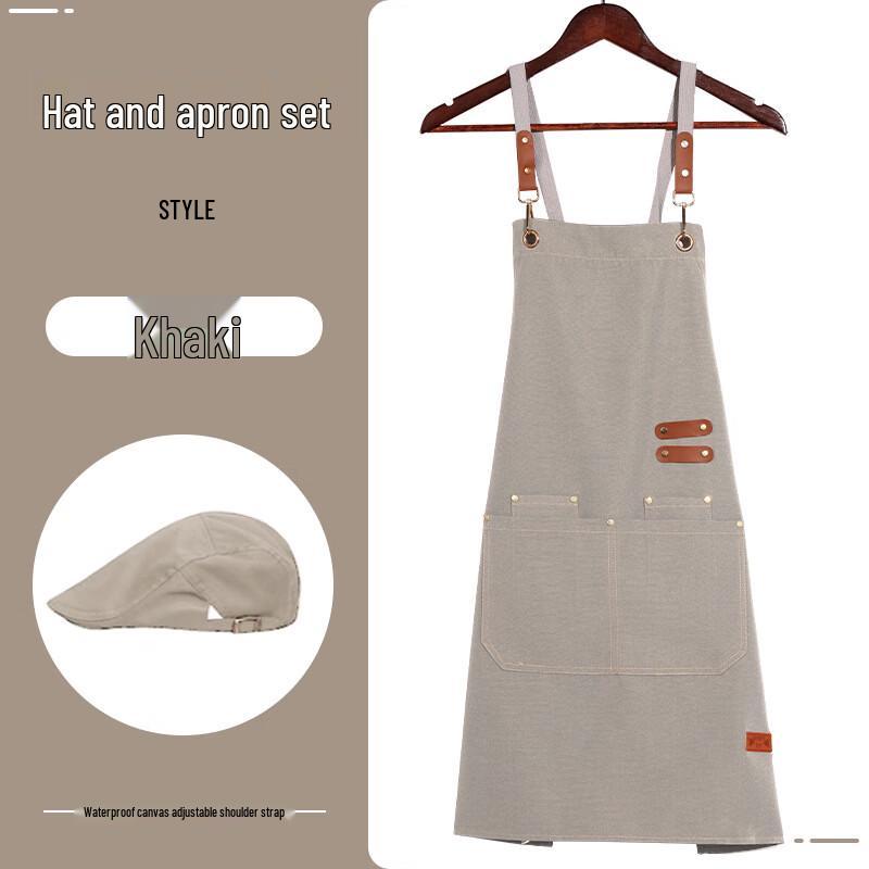 Weixiu Canvas Waterproof Apron with Hat