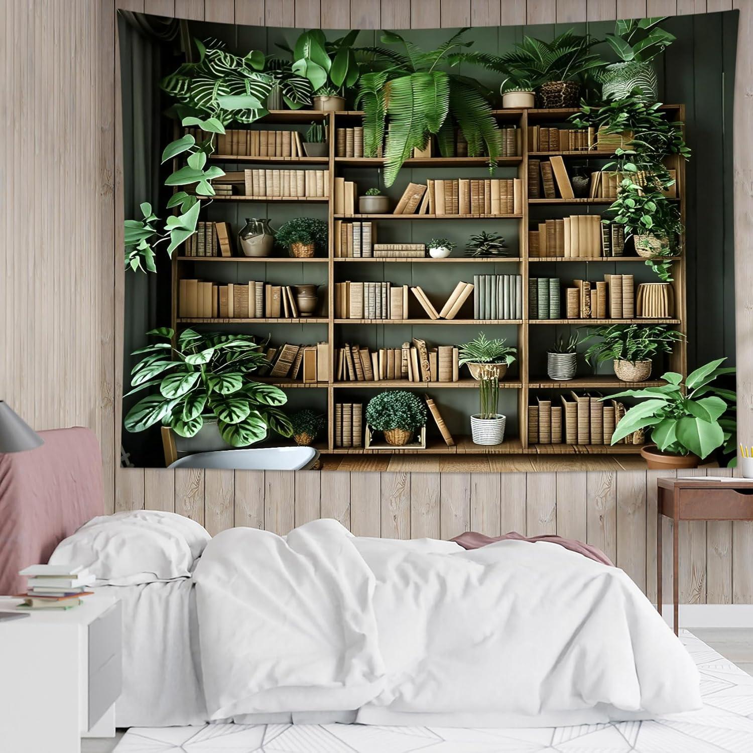 Tapestry Vintage Library Bookshelf lb: Botanical 75x100