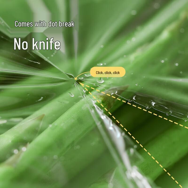 Meiliya Easy-Tear Perforated Plastic Wrap