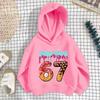 Y2K Kids Christmas Casual Sports Hoodie  Candy Snowflake, Fleece Lined Holiday Gift