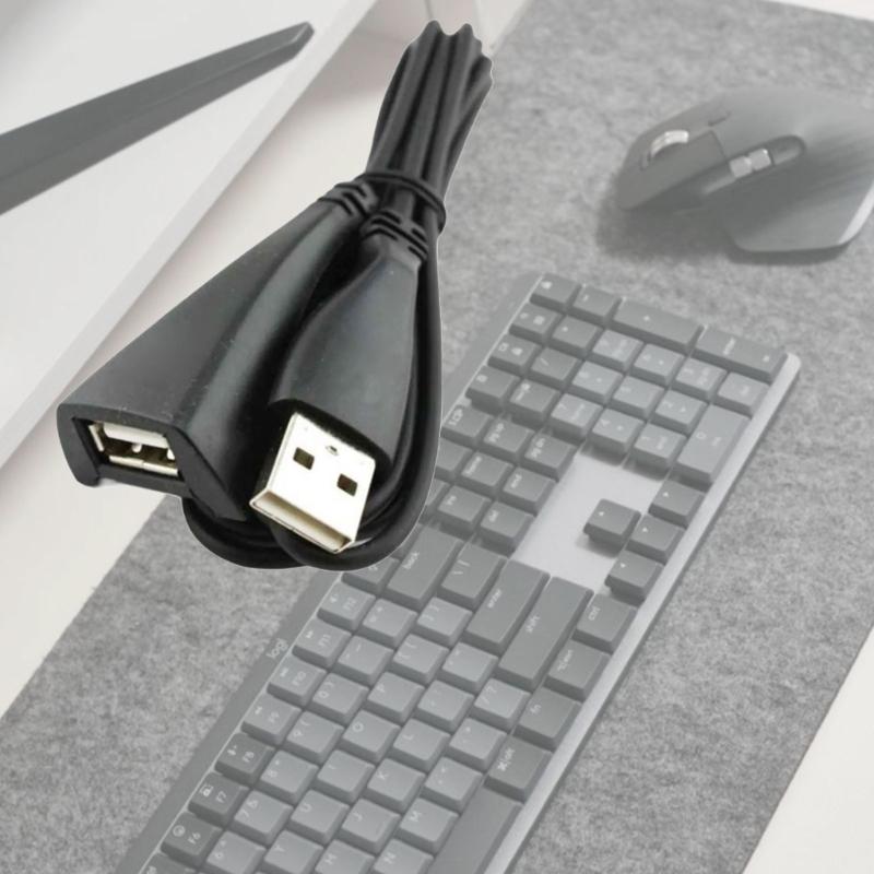 Premium Metal Plastic USB Extension Cord With 150CM Length For Wireless Receiver Positioning