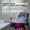 K-POP Demons Hunter Theme Flannel Blanket, Hot Anime Print Throw Blanket, Fan Gift Blanket, Multi-Purpose Blanket for Leisure