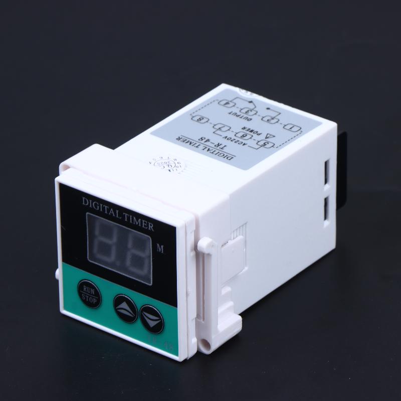 Digital Timer Relay Ac 220V Tr 48 Programmable Time Delay Switch For Industrial Control Equipment Oven Accessories